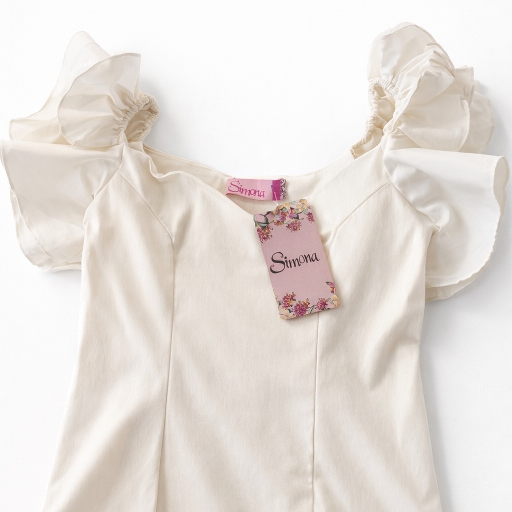 Cream Women's Top